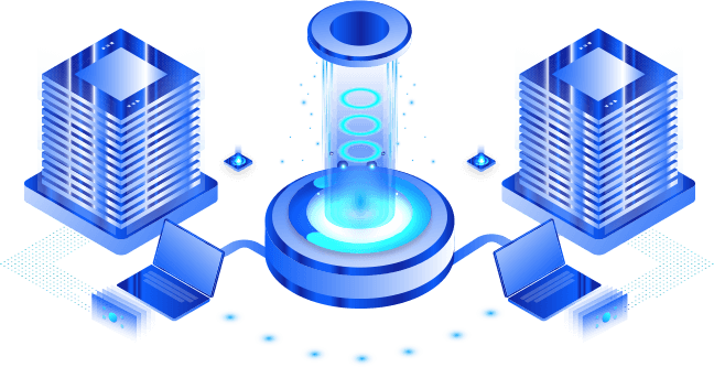 Website hosting management illustration